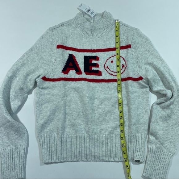 New American Eagle Smiley Mock Neck Sweater - Picture 7 of 7